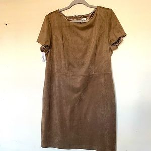 Chico’s Tan Faux Suede Dress Size 2